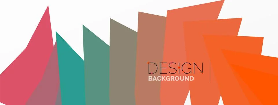 Background, creative geometric shapes composition with gradient effect Stock Illustration