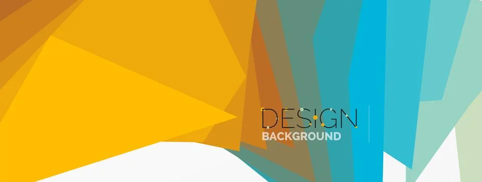 Background, creative geometric shapes composition with gradient effect Stock Illustration
