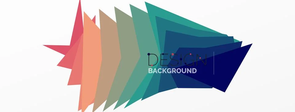 Background, creative geometric shapes composition with gradient effect 스톡 일러스트