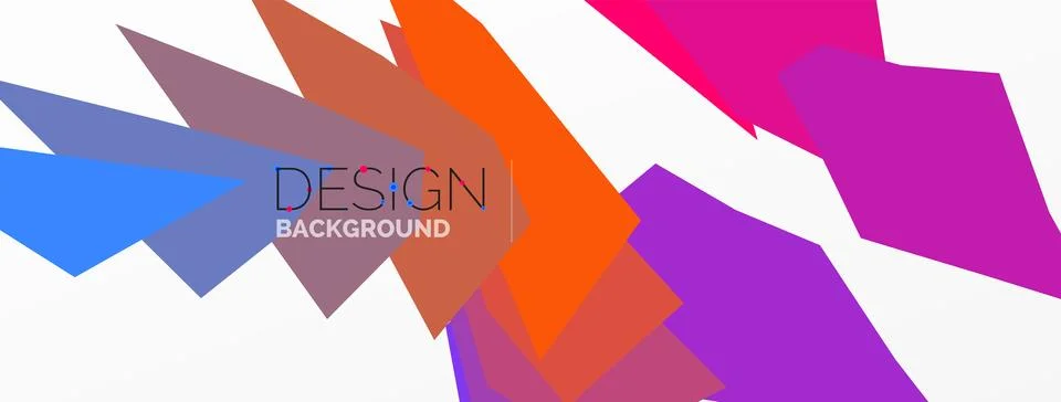 Background, creative geometric shapes composition with gradient effect Stock Illustration