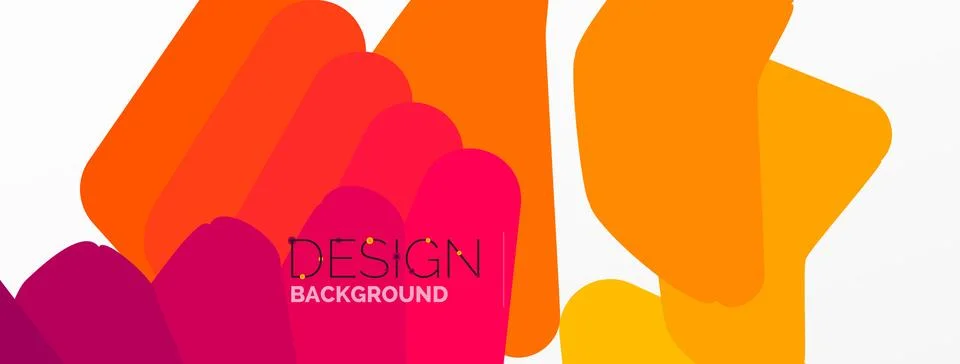 Background, creative geometric shapes composition with gradient effect Illustrazione stock
