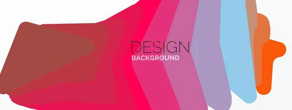 Background, creative geometric shapes composition with gradient effect Stock Illustration
