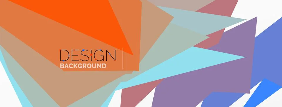 Background, creative geometric shapes composition with gradient effect Stock Illustration