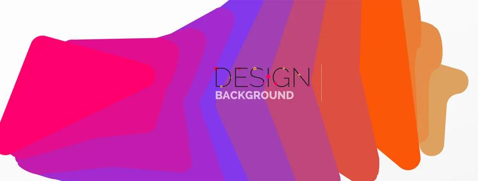 Background, creative geometric shapes composition with gradient effect Stock Illustration