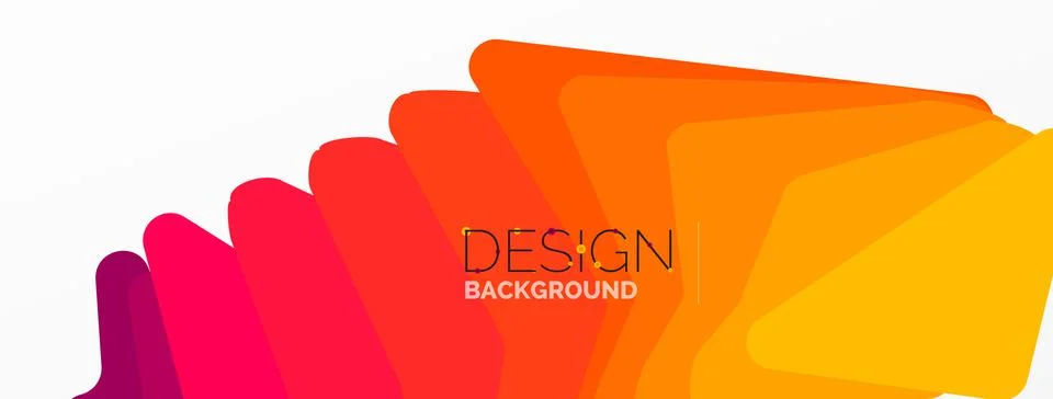 Background, creative geometric shapes composition with gradient effect Stock Illustration
