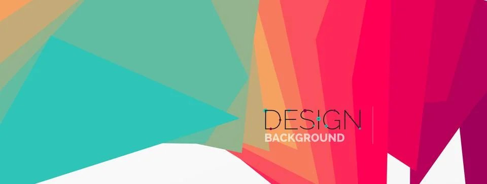 Background, creative geometric shapes composition with gradient effect Stock Illustration