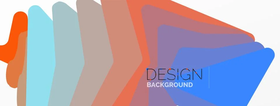 Background, creative geometric shapes composition with gradient effect Stock Illustration