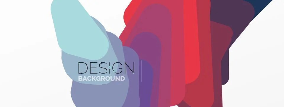 Background, creative geometric shapes composition with gradient effect Illustrazione stock