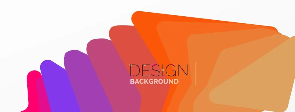 Background, creative geometric shapes composition with gradient effect Ilustración de archivo