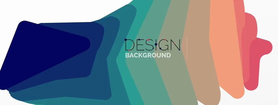 Background, creative geometric shapes composition with gradient effect Stock Illustration