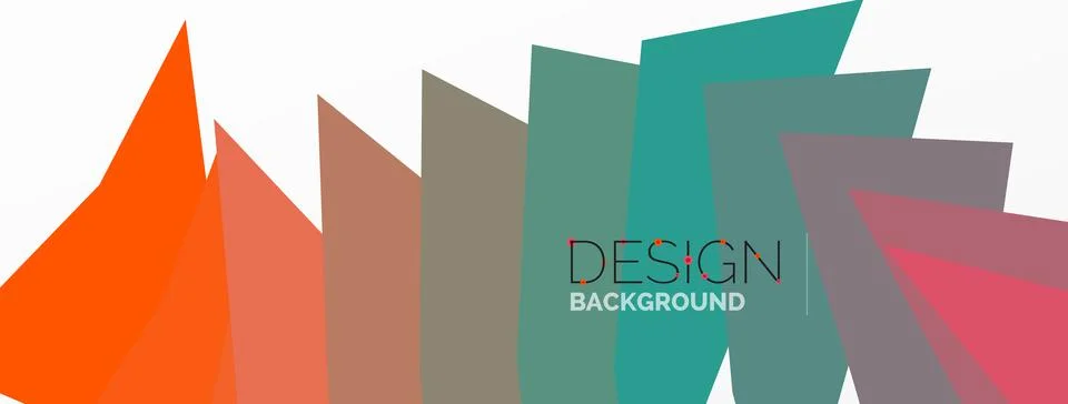 Background, creative geometric shapes composition with gradient effect Stock Illustration