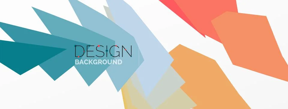 Background, creative geometric shapes composition with gradient effect Stock Illustration