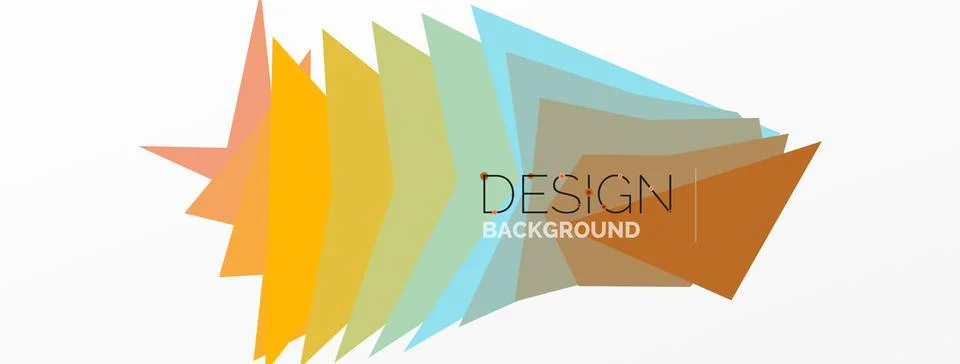 Background, creative geometric shapes composition with gradient effect Stock Illustration