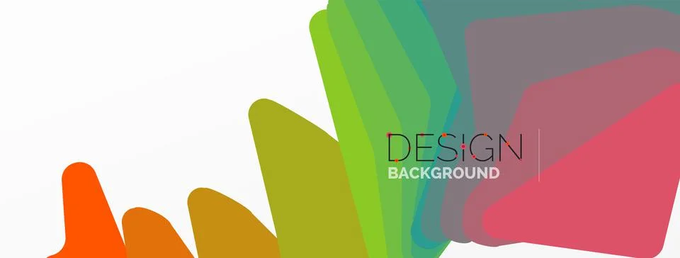 Background, creative geometric shapes composition with gradient effect Stock Illustration