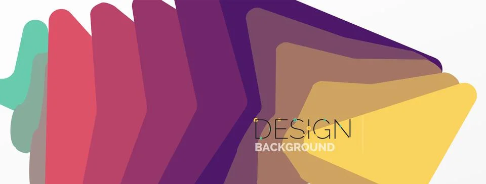 Background, creative geometric shapes composition with gradient effect Stock Illustration