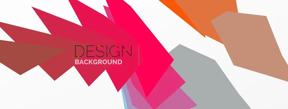 Background, creative geometric shapes composition with gradient effect Stock Illustration