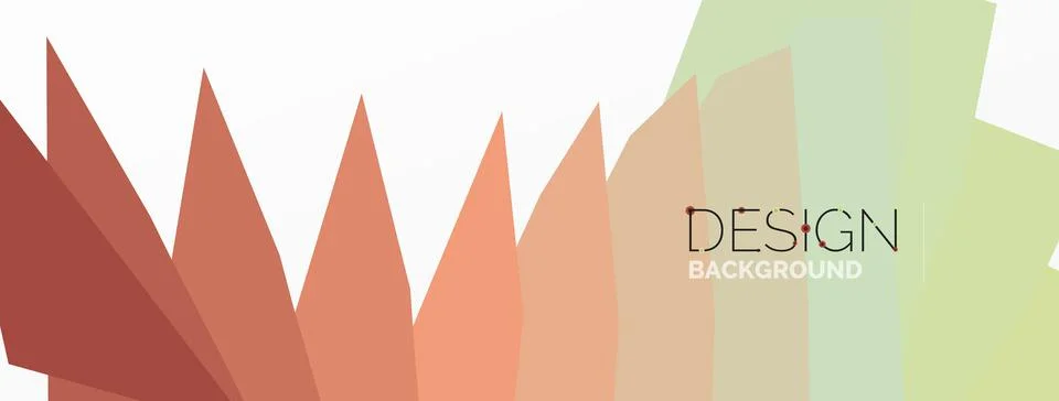 Background, creative geometric shapes composition with gradient effect Illustrazione stock