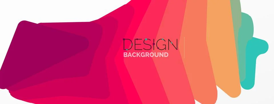 Background, creative geometric shapes composition with gradient effect Stock Illustration