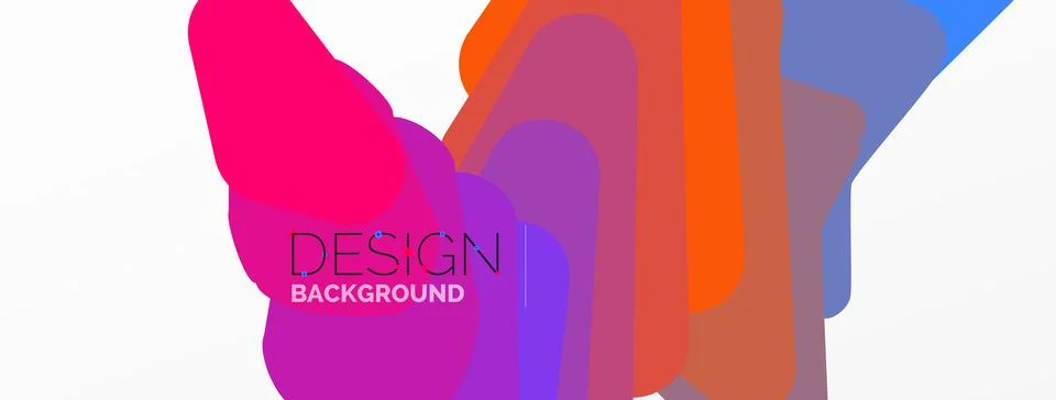 Background, creative geometric shapes composition with gradient effect Stock Illustration