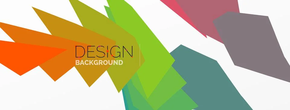 Background, creative geometric shapes composition with gradient effect Stock Illustration