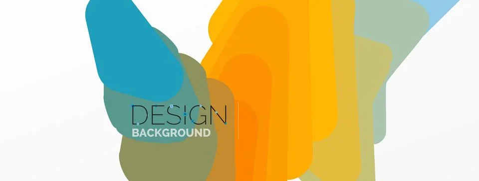 Background, creative geometric shapes composition with gradient effect Illustrazione stock