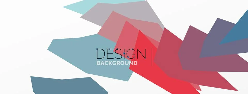 Background, creative geometric shapes composition with gradient effect Illustrazione stock
