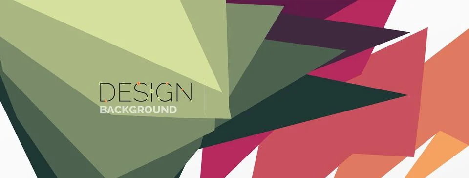 Background, creative geometric shapes composition with gradient effect Illustrazione stock