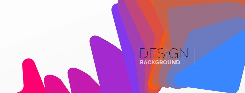 Background, creative geometric shapes composition with gradient effect Ilustración de archivo