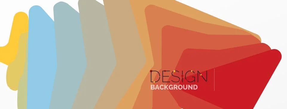 Background, creative geometric shapes composition with gradient effect Stock Illustration