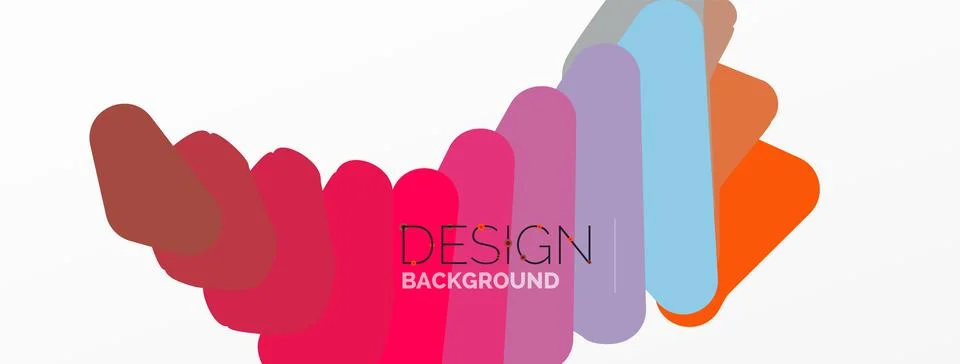 Background, creative geometric shapes composition with gradient effect Illustrazione stock