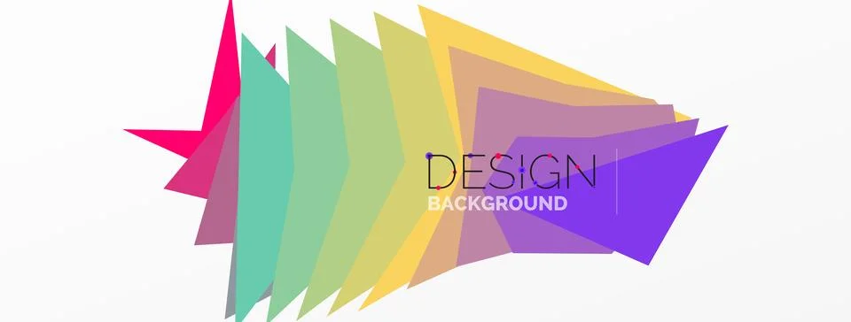 Background, creative geometric shapes composition with gradient effect Illustrazione stock