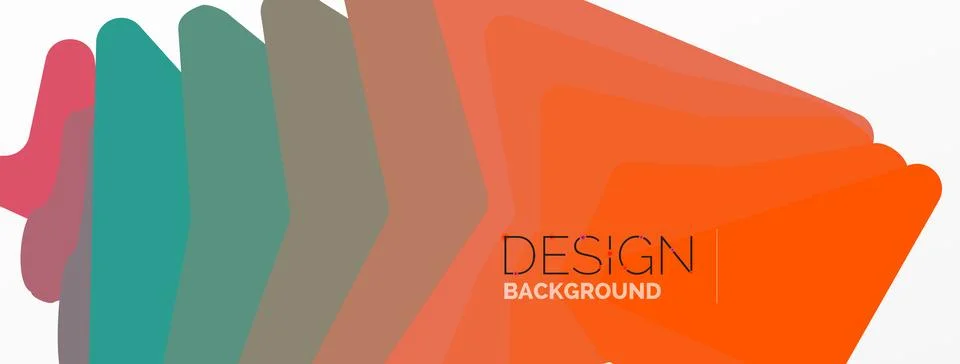 Background, creative geometric shapes composition with gradient effect Stock Illustration