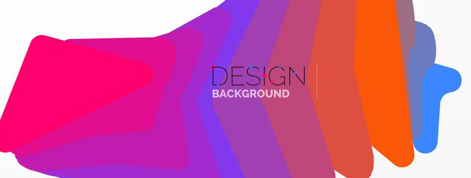 Background, creative geometric shapes composition with gradient effect Stock Illustration