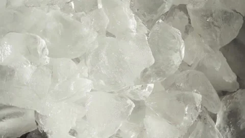 Background with crushed ice cubes, top view Stock-Footage 104717018