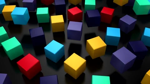 Background of Cubes Stock Footage 321462464