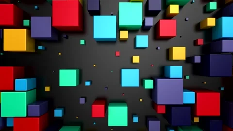 Background of Cubes Stock Footage 340568079