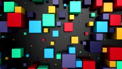 Background of Cubes Stock Footage 340819126