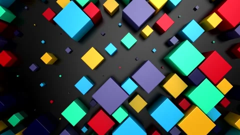 Background of Cubes Stock Footage 340819307