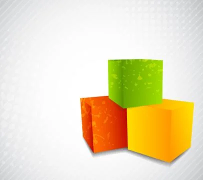Background with cubes Stock Illustration