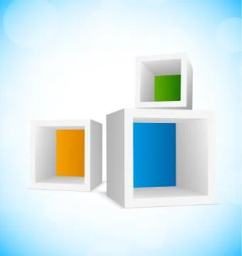 Background with cubes Stock Illustration