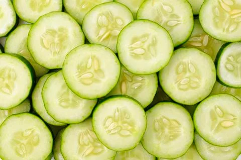 Background with cucumbers Stock Photos
