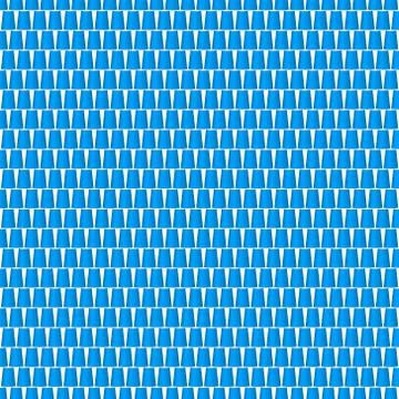 Background of cups in blue design Stock Illustration