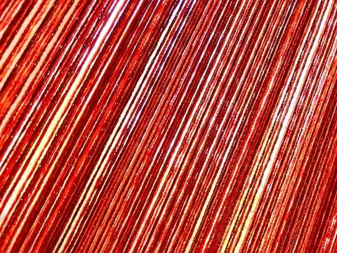 Background - curtains of threads on the window. Stock Photos