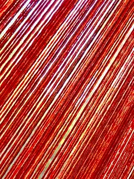 Background - curtains of threads on the window. Stock Photos