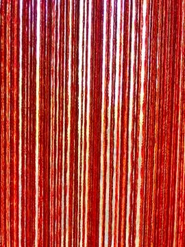 Background - curtains of threads on the window. Stock Photos