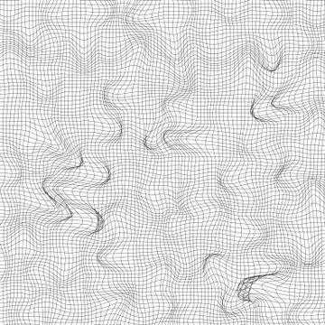 Background with curved grid. Vector illustration Illustrazione stock