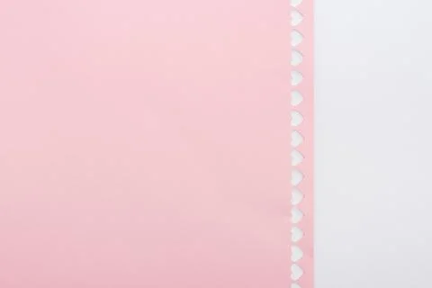 Background cut out hearts row Stock Photos