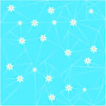 Background with cute daisy pattern. Great for Baby Shower, Wedding, Birthday Stock Illustration