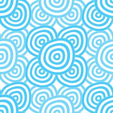 Background - Cyan rings Stock Illustration