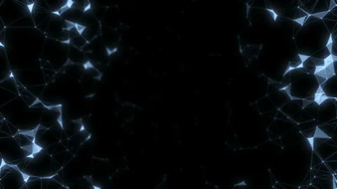 Background of cybernetic particles. Big data video abstract moving background. Stock Footage 115697792